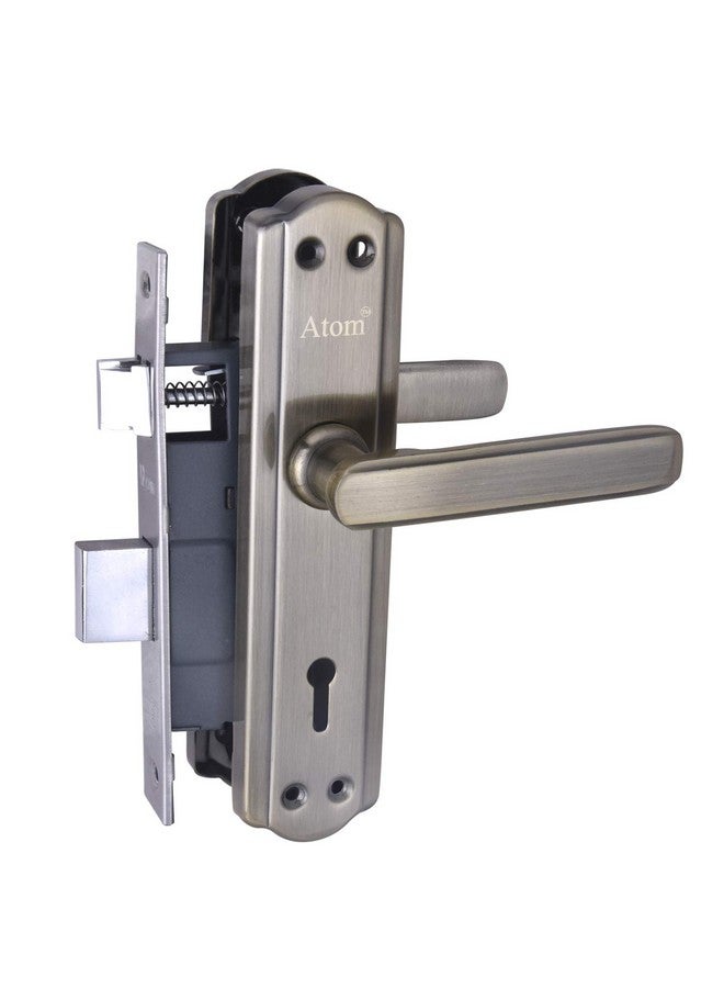ATOM Atom Heavy Duty Mortise Door Lock for Bedroom, Living Room, Main Door, Brass Antique Finish | 3 Keys | 6 Lever Double Stage Lockset for House Hotel Office(606KY)  - Image 2
