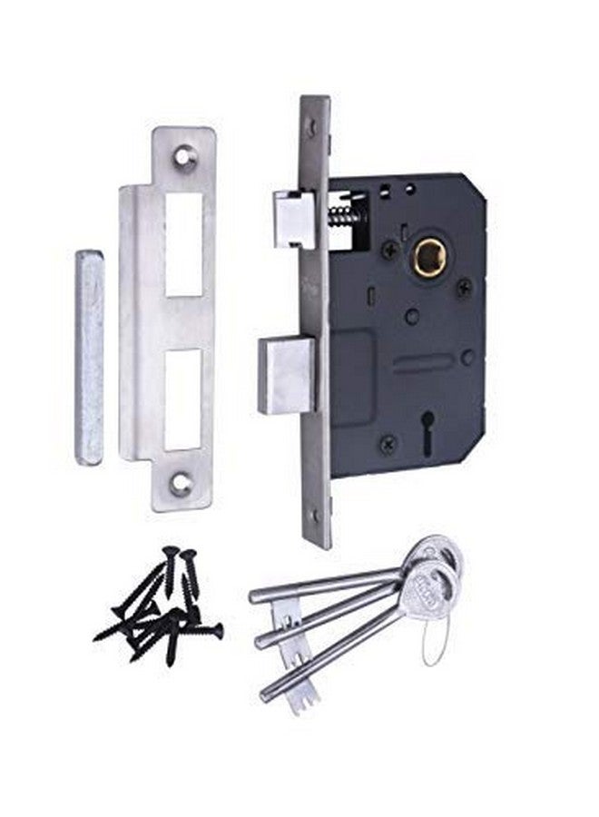 ATOM Atom Heavy Duty Mortise Door Lock for Bedroom, Living Room, Main Door, Brass Antique Finish | 3 Keys | 6 Lever Double Stage Lockset for House Hotel Office(606KY)  - Image 5