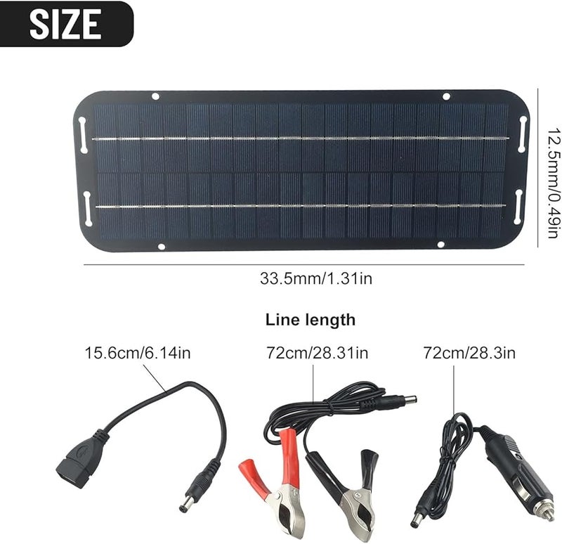 60W Portable Solar Panel Charger With Suction Cups IP65 Waterproof For Car Boat Van - Image 4