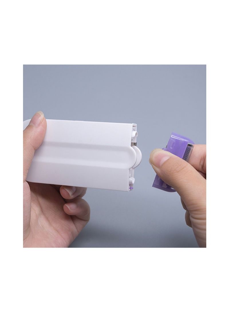 NIBEMINENT Rechargeable Painless Touch Hair Remover Flawless Epilator Purple/White 13x2x8centimeter - Image 3