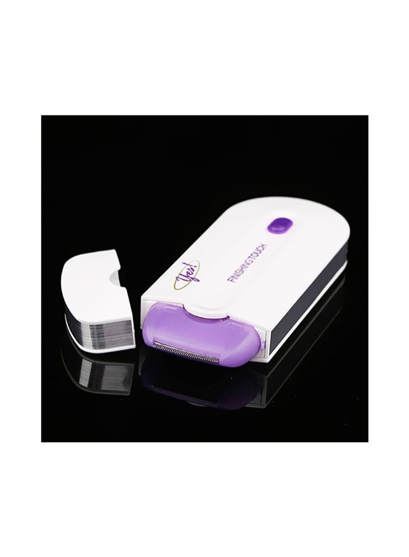 NIBEMINENT Rechargeable Painless Touch Hair Remover Flawless Epilator Purple/White 13x2x8centimeter - Image 2