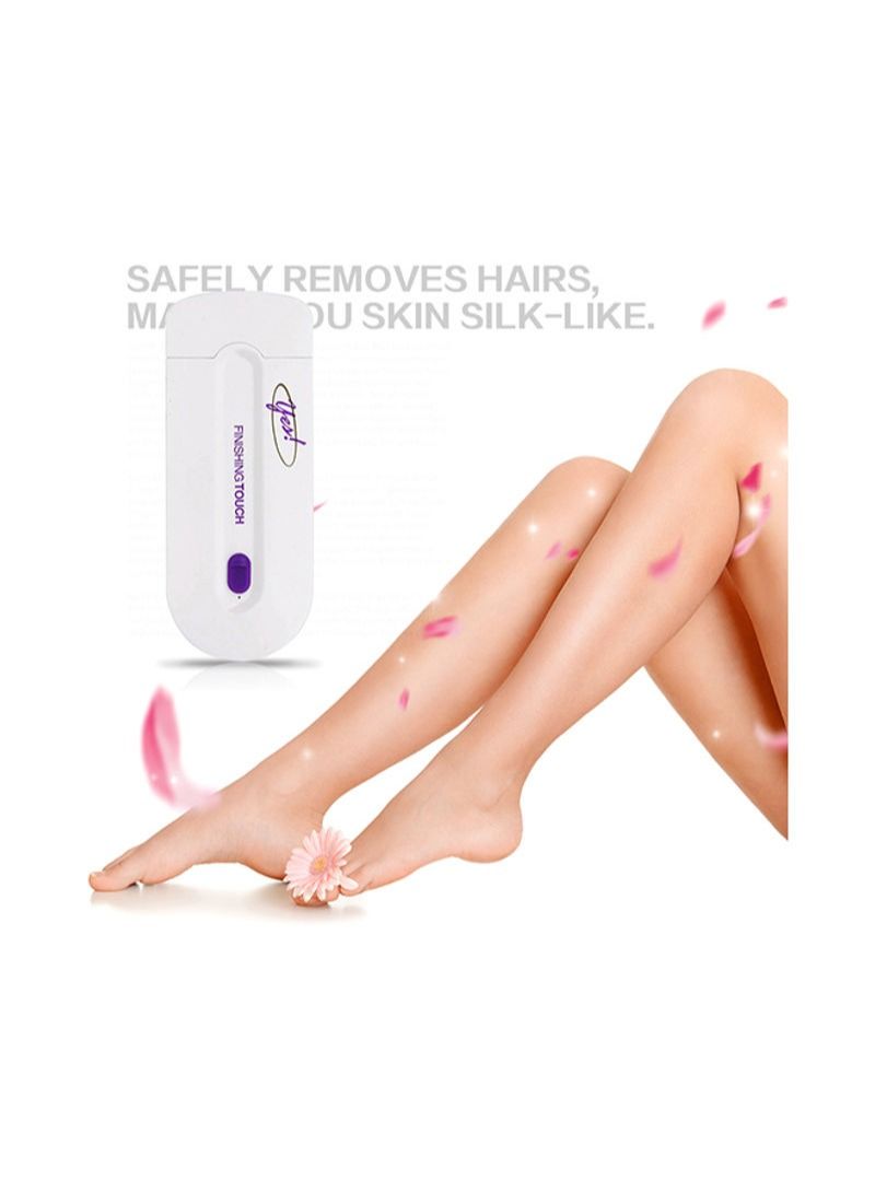 NIBEMINENT Rechargeable Painless Touch Hair Remover Flawless Epilator Purple/White 13x2x8centimeter - Image 5