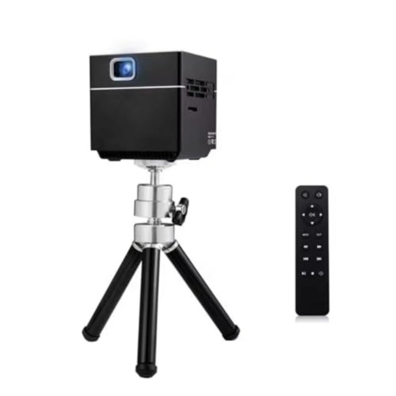 Outdoor movie projector, ABS plastic, black, portable with 3-hour battery life and wireless connectivity - Image 5
