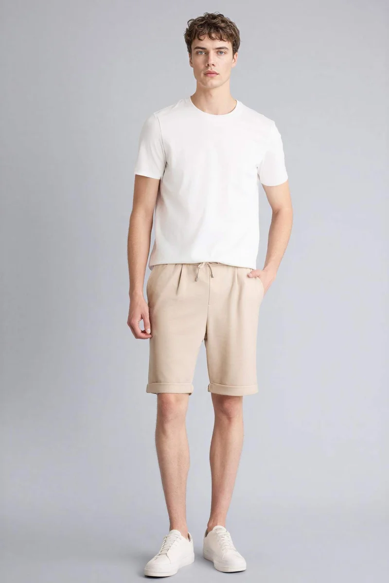 ديفاكتو Slim Fit Crew Neck Short Sleeve T-Shirt