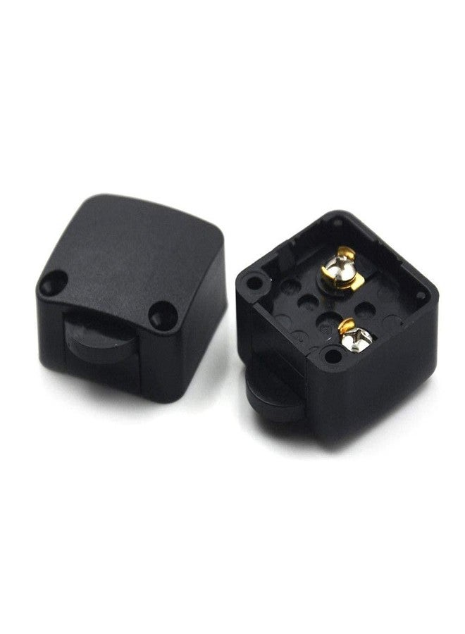 KAKA LIGHT Black Wardrobe Cabinet Door Switch ON/OFF Cabinet Door Light Control Switch (Cabinet Switch)(Black) (Pack of 2) - Image 1