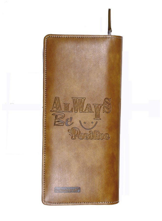 sukeshcraft RFID Safe Passport Wallet for 6 Passports (Light Brown) - Image 5