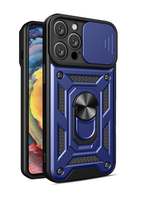 Iphone14 Pro Max Case with with Slide Camera Cover Heavy Duty Protective Kickstand Phone Case with Magnetic Car Mount Holder