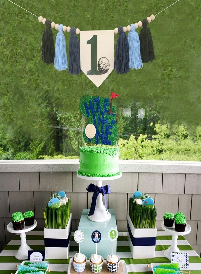 BOOMPA Golf 1st Birthday High Chair Banner - Hole In One Party Supplies, Cake Smash Decorations, Photo Props & Theme Decorations - Image 5