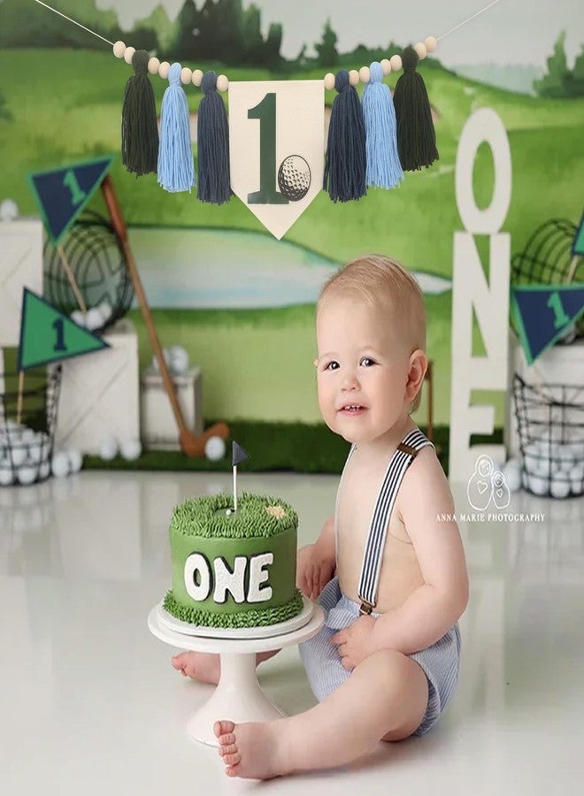 BOOMPA Golf 1st Birthday High Chair Banner - Hole In One Party Supplies, Cake Smash Decorations, Photo Props & Theme Decorations - Image 4