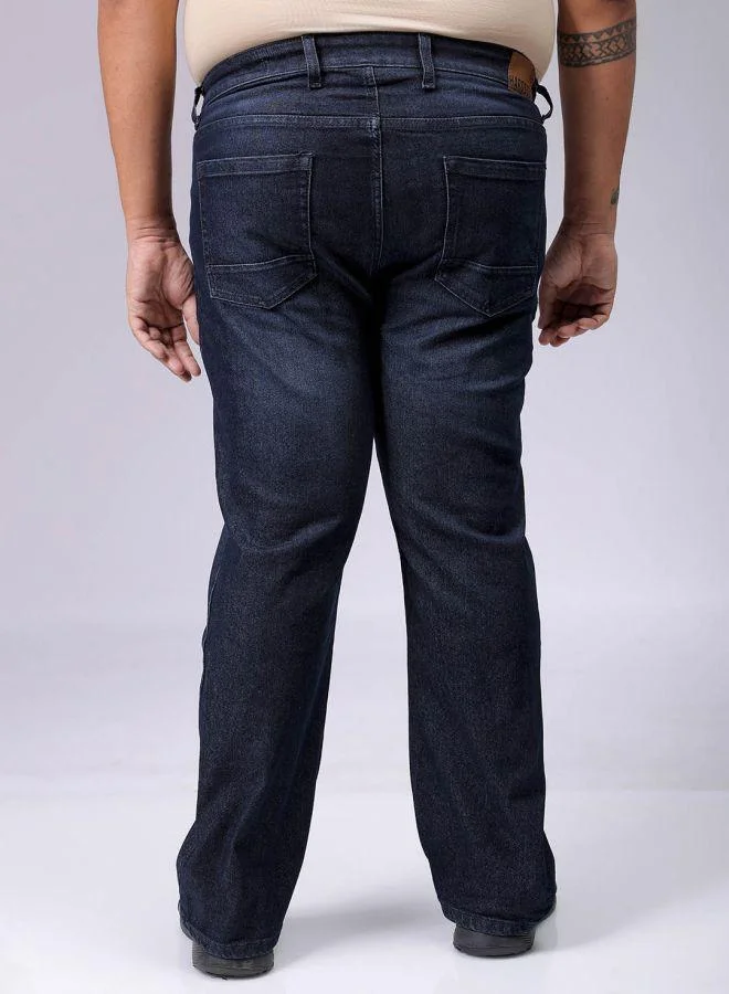 HARDSODA  Men Plus Size Bootcut Solid Mid-Rise Stretchable Jeans for Men | Best Price UAE