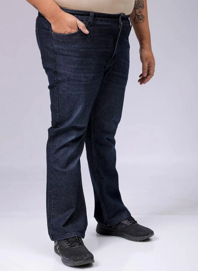 HARDSODA  Men Plus Size Bootcut Solid Mid-Rise Stretchable Jeans for Men | Best Price UAE