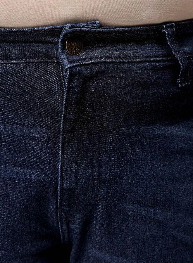 HARDSODA  Men Plus Size Bootcut Solid Mid-Rise Stretchable Jeans for Men | Best Price UAE