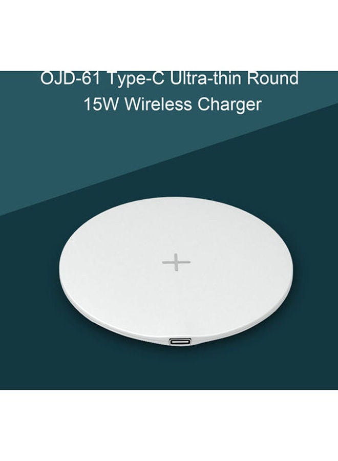 NIBEMINENT Wireless Mobile Phone Charger White - Image 2