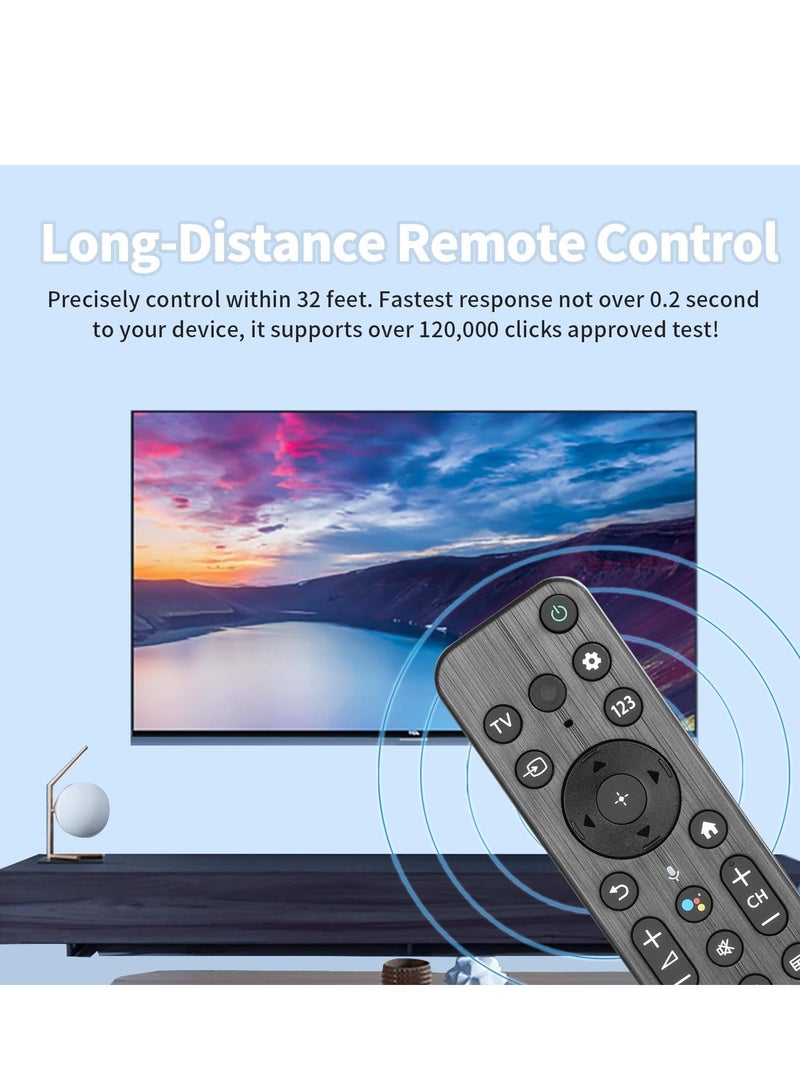 ELTRAZONE Remote Control for Sony 4K 8K HD TV with YouTube Netflix Prime Video Keys with Batteries (RMF-TX800U with Voice Function) with battery - Image 4
