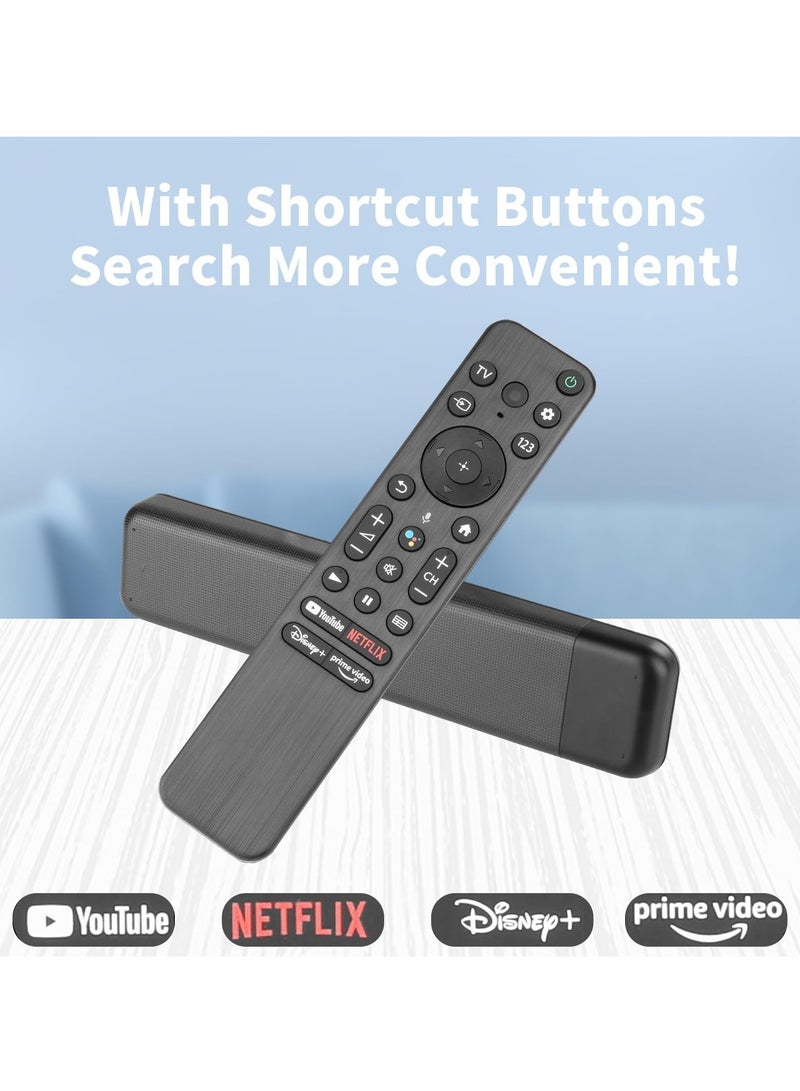 ELTRAZONE Remote Control for Sony 4K 8K HD TV with YouTube Netflix Prime Video Keys with Batteries (RMF-TX800U with Voice Function) with battery - Image 5