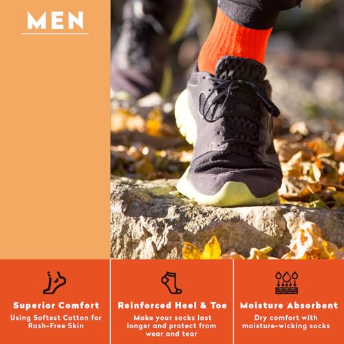 Supersox Men Calf Length Sports Socks Combo, Made With Durable Breathable Cotton, Anti Odour, Anti Bacterial, Anti Sweat, Moisture Aborbant with Thick Cushioned Bottom (Multicolor, Pack of 3) - Image 4