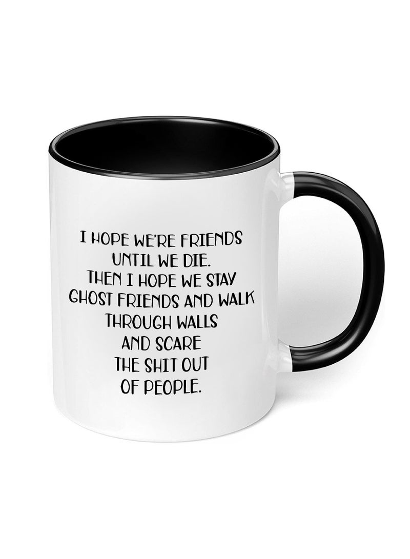 PRINTSHOP4ME Friends Coffee Mug - Stylish Black Two-Tone Ceramic Mug - Gift for Friends - Perfect for Sipping - Chatting and Creating Unforgettable Moments Together - Image 5