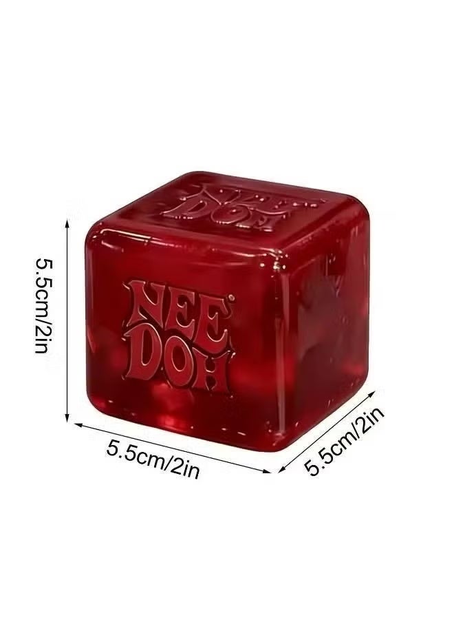 NeeDoh Nice Cube -Sensory Squeeze Toy with Super Solid Squish - 2.25" Cube - Image 5