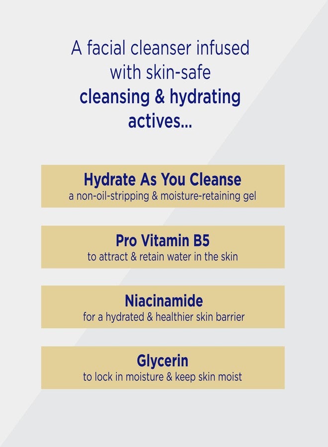 Undry Hydrating Facial Cleanser for Dry Skin | With Pro-Vitamin B5, Niacinamide & Glycerin | Dermatologically Tested Gentle Deep-Cleansing Face Wash | Pack of 2, 100 ml Each - Image 3