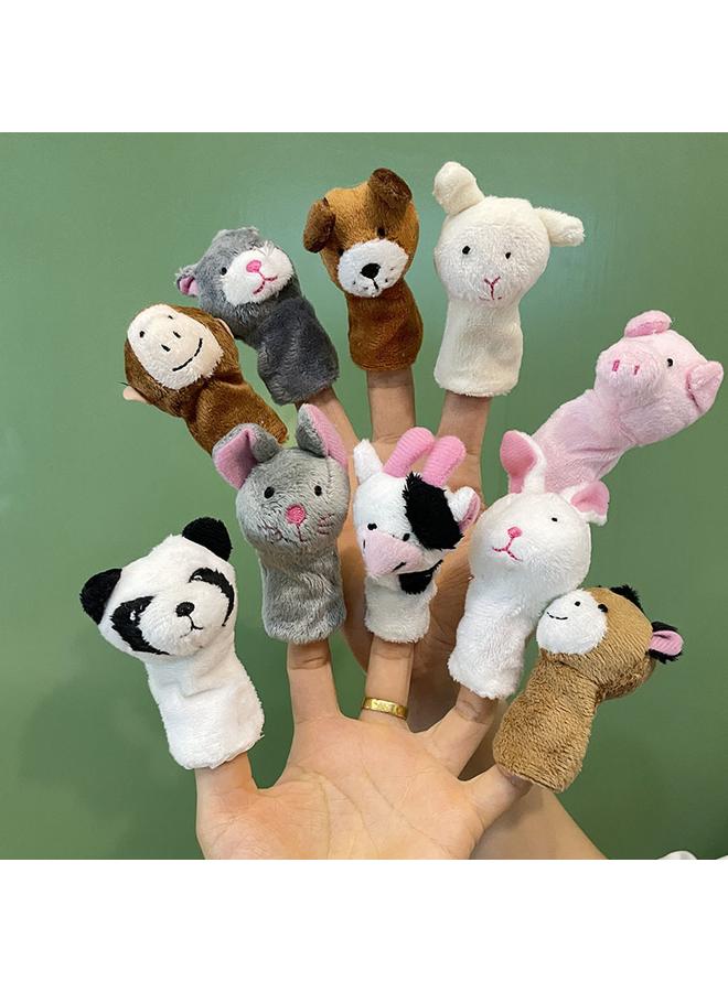 Promotional Cute Doll Plush Toy Finger Doll Rabbit Rabbit Cross-border Children Parent-child Good Partner Suit Finger Doll - Image 2