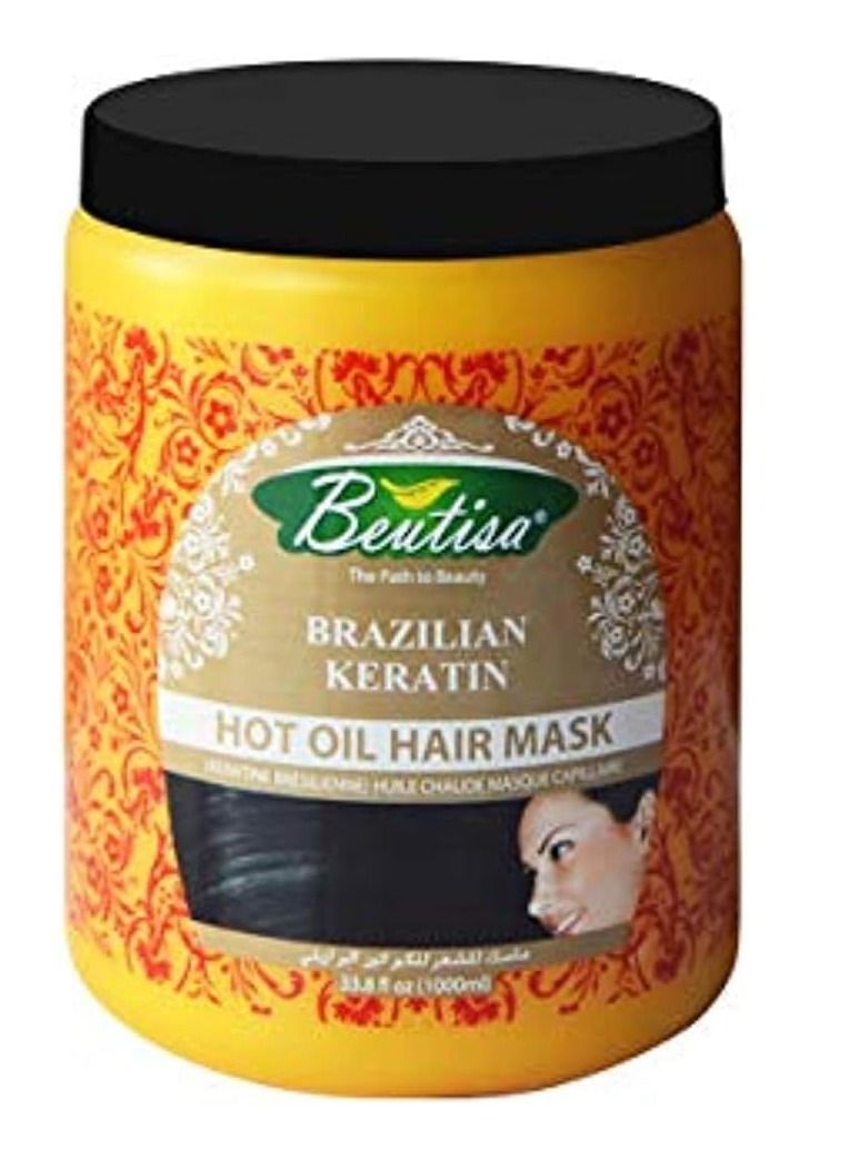 BEUTISA Brazilian Keratin Hot Oil Hair Mask Multicolour 1000ml