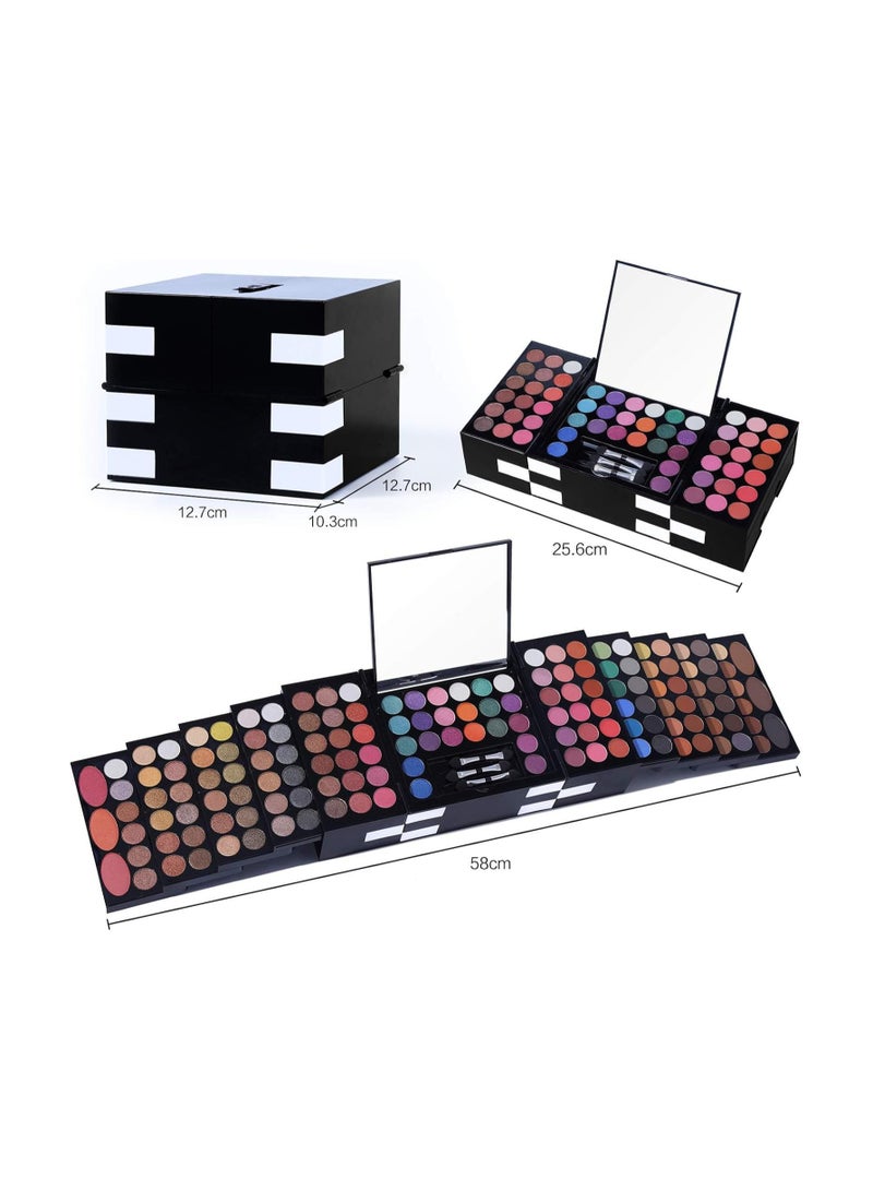Cool Baby All In One Makeup Kit For Women Full Kit -142 Colors Shimmer Matte Eyeshadow Palette,3 Blusher,3 Eyebrow Powder,3 Applicators and Mirror Make Up Kit for Teens Women Gift Set (148 Makeup Kit) - Image 2