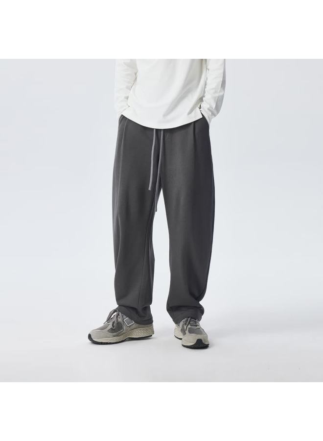 Chinism Casual American Style Curved Blade Straight-leg Trendy Sweatpants Loose Slim Fit Draped Long Pants - Image 3