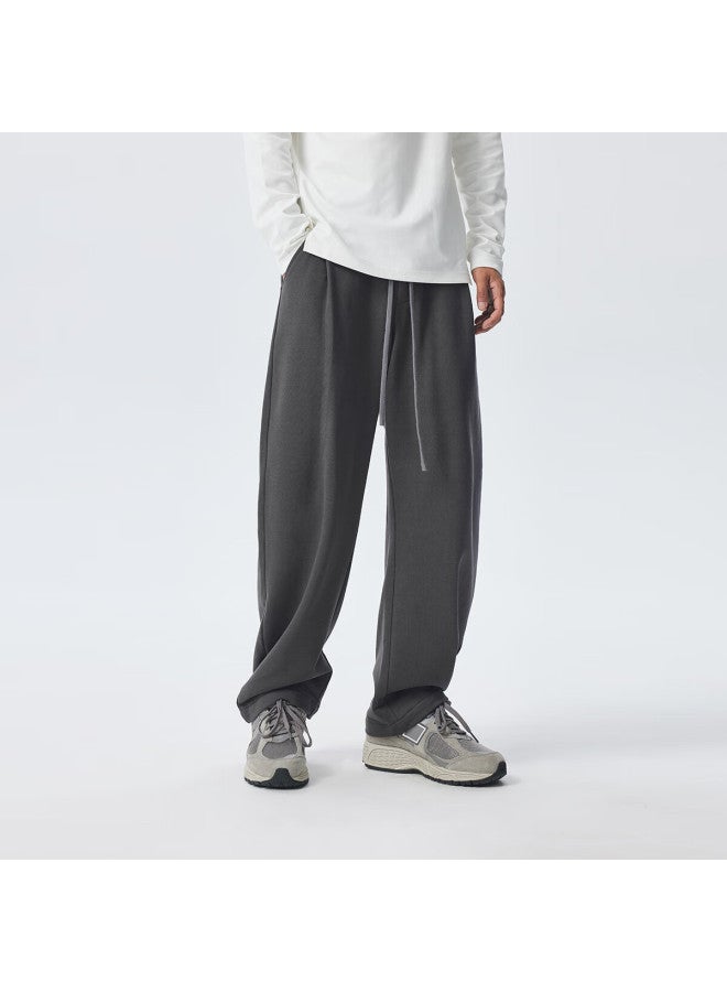 Chinism Casual American Style Curved Blade Straight-leg Trendy Sweatpants Loose Slim Fit Draped Long Pants - Image 1