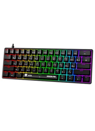 لوحة مفاتيح الألعاب الميكانيكية HORIZON PRO RGB لأجهزة الكمبيوتر الشخصي مع 61 مفتاحًا - سلكي - pzsku/ZEE0A21D45BCEB772D8F9Z/45/_/1733149577/ecc21979-bf4b-4ca1-8683-4c46dabf9709