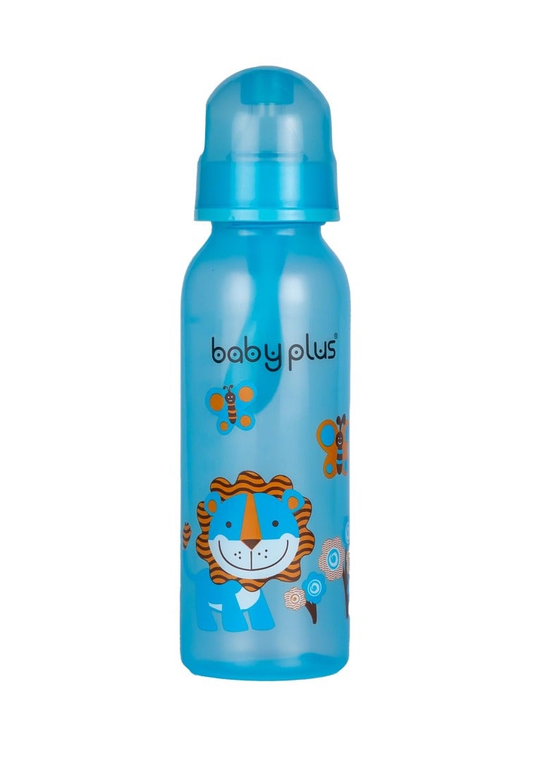 BABY PLUS Cereal Feeder Bottle with Nipple 8 oz Capacity Blue - Image 2