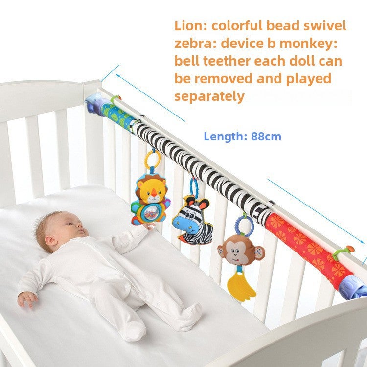 baby Music car clip bed clip turn Bell BB device Bell little doll baby early education toy lathe hanging clip(Zebra car clip) - Image 5