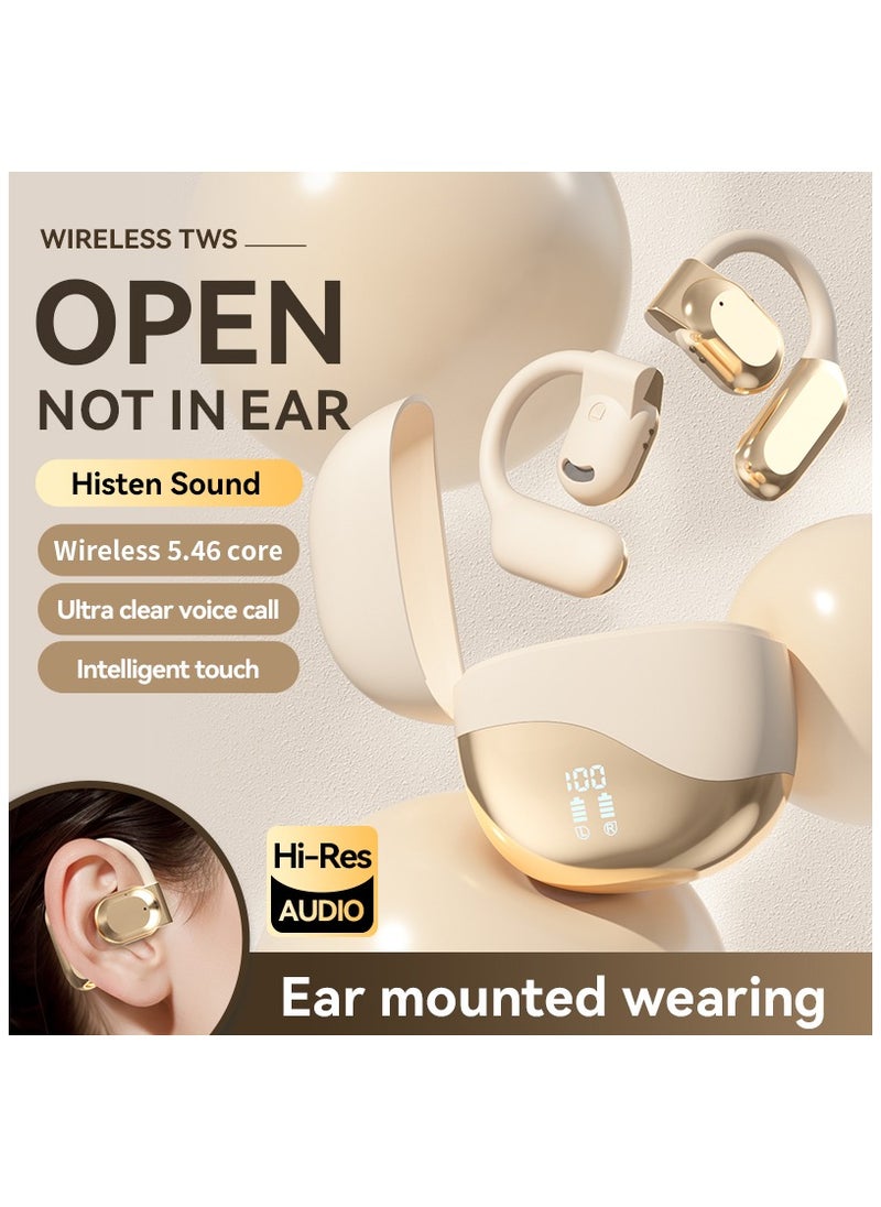 JBLTM - Open Ear Headphones, Bluetooth 5.46 Wireless Earbuds with Earhooks, 8 Hours Playtime, Fast Charging, Sweat Resistant, Sport Earphones with Digital Display Charging Case for Workou - Image 1