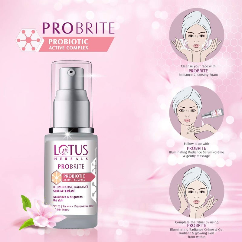 LOTUS HERBALS Lotus Herbals Probrite Illuminating Radiance SerumCrme 30 ml - Image 3