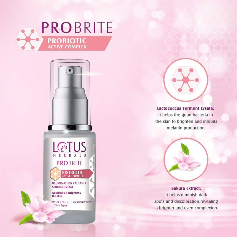 LOTUS HERBALS Lotus Herbals Probrite Illuminating Radiance SerumCrme 30 ml - Image 2