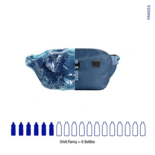 DailyObjects PET Deep Sea Orbit Fanny Unisex Sling Crossbody Waist Bag I 100% Recycled | Handcrafted | Travel Pouch Bag I Stylish and Spacious | Adjustable Straps with G-Hook Closure | Made in India - Image 3