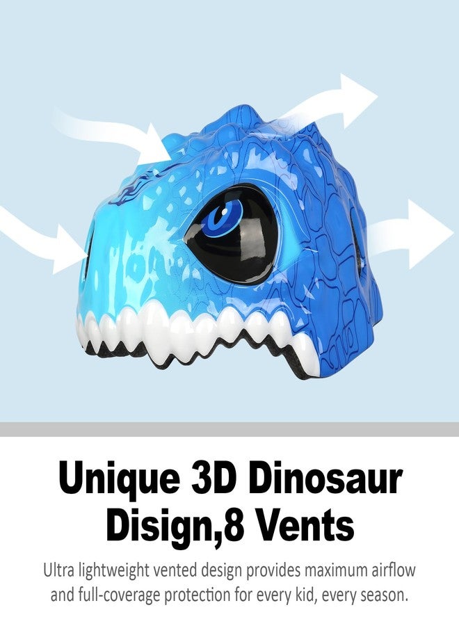 Bavilk Toddler Kids Bike Helmet,3D Dinosaur Helmets for Boys Girls Infant/Baby to Children 1/2/3/4/5/6/7/8 Years Old Lightweight Adjustable Multi-Sports Bicycle Scooter Skateboard Skating Cycling - Image 3