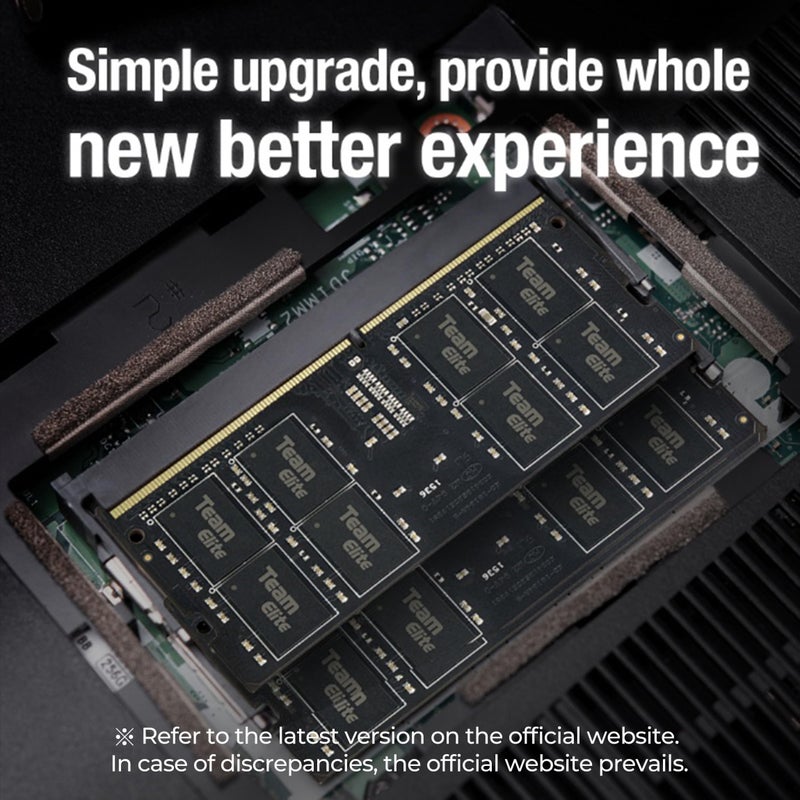 TEAMGROUP Elite DDR4 16GB Single 3200MHz PC4-25600 CL22 Unbuffered Non-ECC 1.2V SODIMM 260-Pin Laptop Memory Module Ram Upgrade -TED416G3200C22-S01 - Image 2