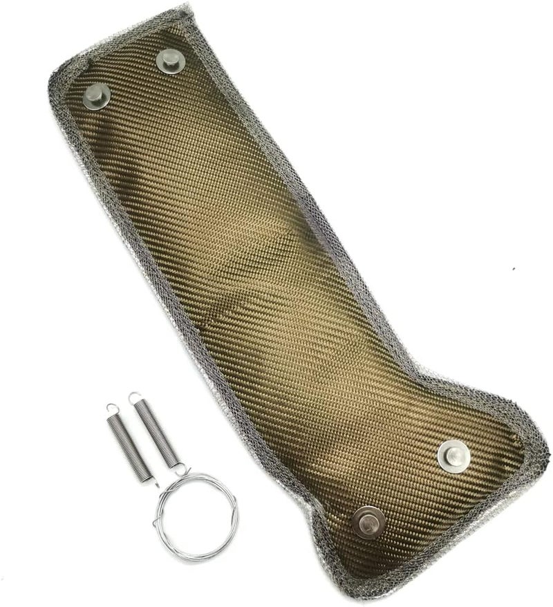 BSTFLEX Turbo Heat Shield Turbocharger Blanket Wrap Spring for Subaru WRX Titanium - Image 1
