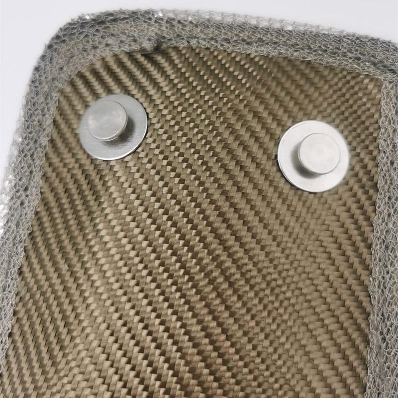 BSTFLEX Turbo Heat Shield Turbocharger Blanket Wrap Spring for Subaru WRX Titanium - Image 3