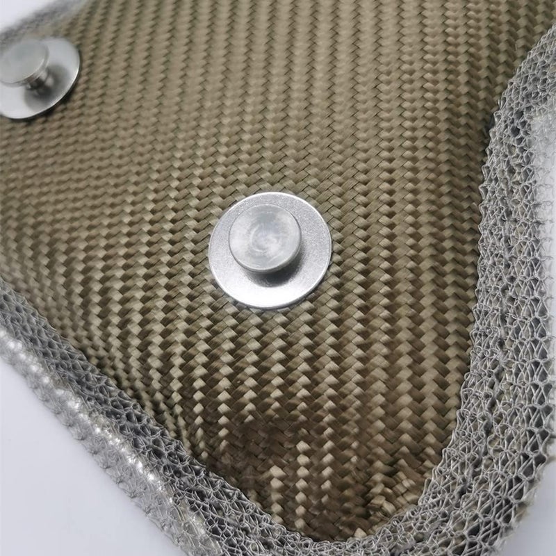 BSTFLEX Turbo Heat Shield Turbocharger Blanket Wrap Spring for Subaru WRX Titanium - Image 4