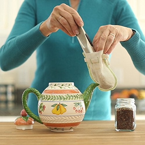 Simple Ecology Organic Cotton Fine Mesh Muslin Straining Bags – Reusable, 100% Natural, Microplastics-Free Tea Infuser Bags (XS 2 Pack) for Loose Leaf Tea & Herbs - Image 2