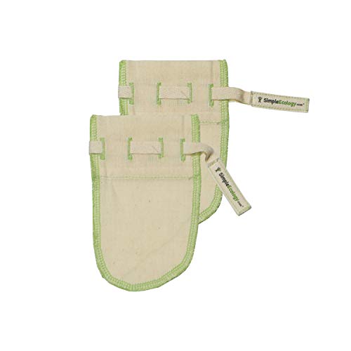 Simple Ecology Organic Cotton Fine Mesh Muslin Straining Bags – Reusable, 100% Natural, Microplastics-Free Tea Infuser Bags (XS 2 Pack) for Loose Leaf Tea & Herbs - Image 1