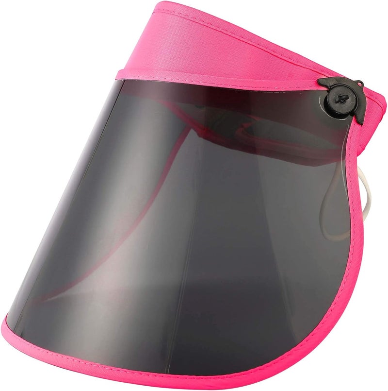 Beevarn Store Sun Visors Hats Women Roll up Adjustable Outdoors Wide Brim Clear Visor Cap - Image 1