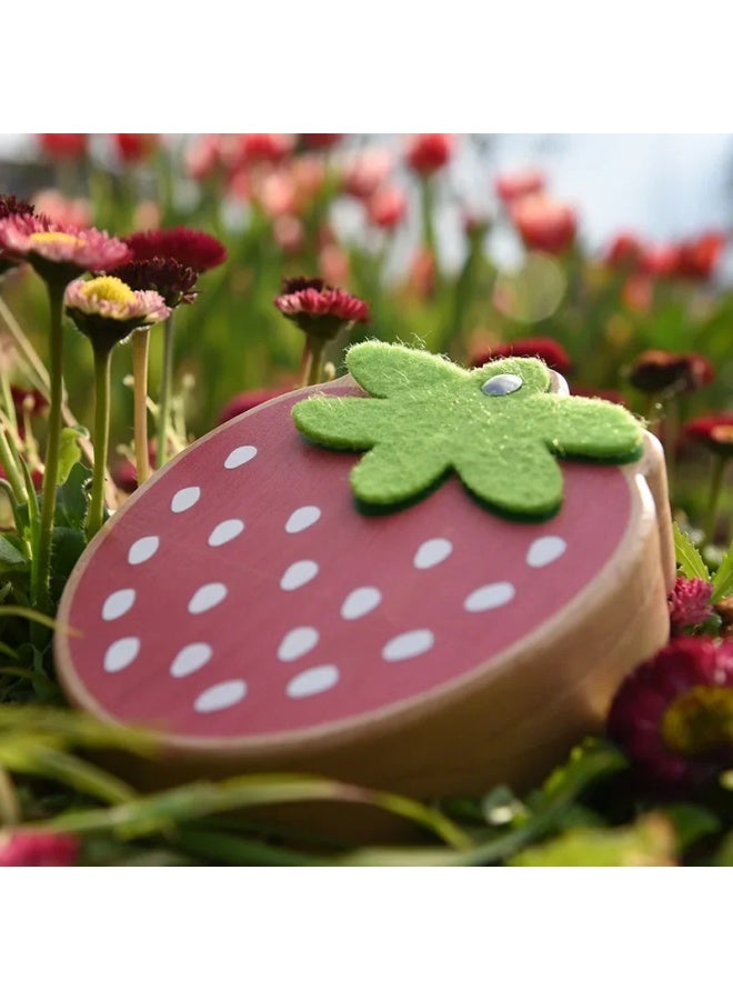 Children's Unique Teeth Storage Box Denture Pouch Fruit Box Souvenir Storage Box Baby Feeding Accessories Dental Care-Color:Strawberry Tooth Box-English  - Image 3