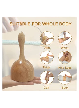 Handheld Swedish Wood Cup Massager – Wooden Therapy Massage Tool for Body Sculpting, Maderotherapy, Lymphatic Drainage, Anti-Cellulite, and Muscle Pain Relief – Made of Beech Wood - pzsku/ZEE0ADCED0F8C8C9FB1F2Z/45/_/1655291091/8ecb095b-cbf9-4400-b34b-fd80969d1733