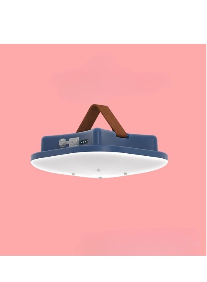 LED Camping Lantern, Portable Rechargeable Camping Strong Light, Waterproof Magnet Zoom Outdoor Torch, Durable High Brightness Tent Lantern For Outdoor Camping, (1pc, Blue) - Image 1