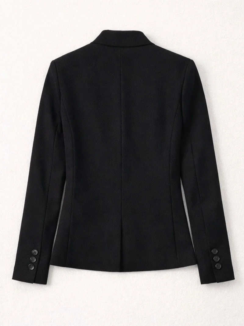 HICCUP Black Slim Fit Blazer Jacket for Women | Best Price UAE