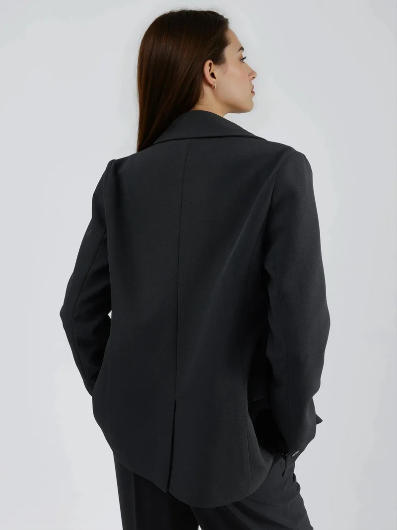 HICCUP Black Slim Fit Blazer Jacket for Women | Best Price UAE