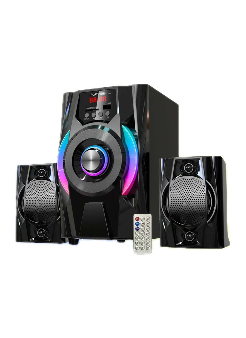 Platinum Subwoofer For Computer with Bluetooth Connection - AUX Cable - Memory Card port - USB port And Remote Contol Model AH-4001  - Image 1