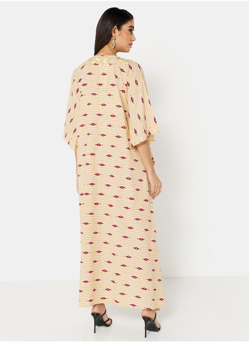 ARABIAN CLOSET EMBROIDERED KAFTAN  - Image 2